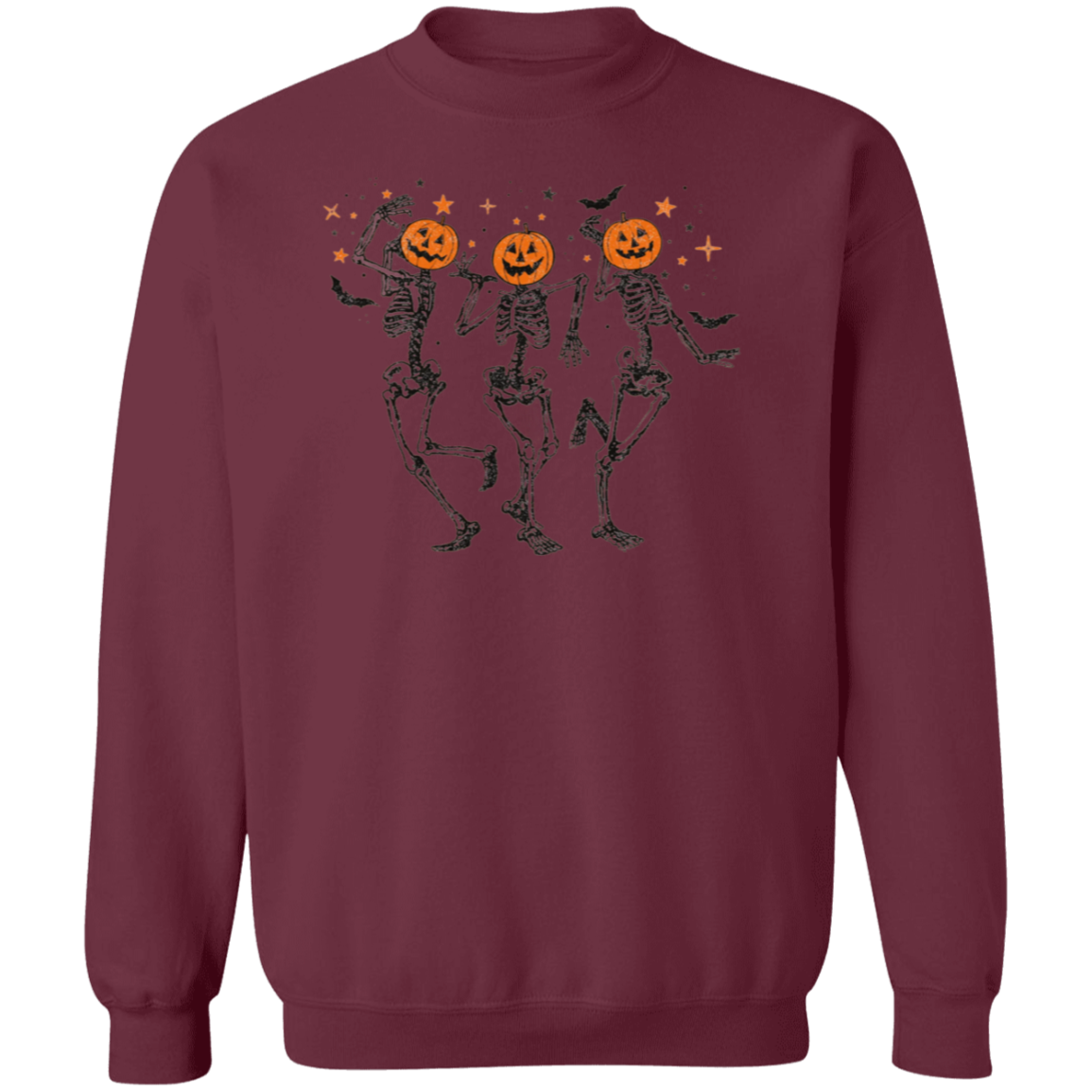 Funny Halloween Pumpkin Head Dancing Skeleton Sweatshirt, Halloween Gift Shirt, Halloween Party Costume