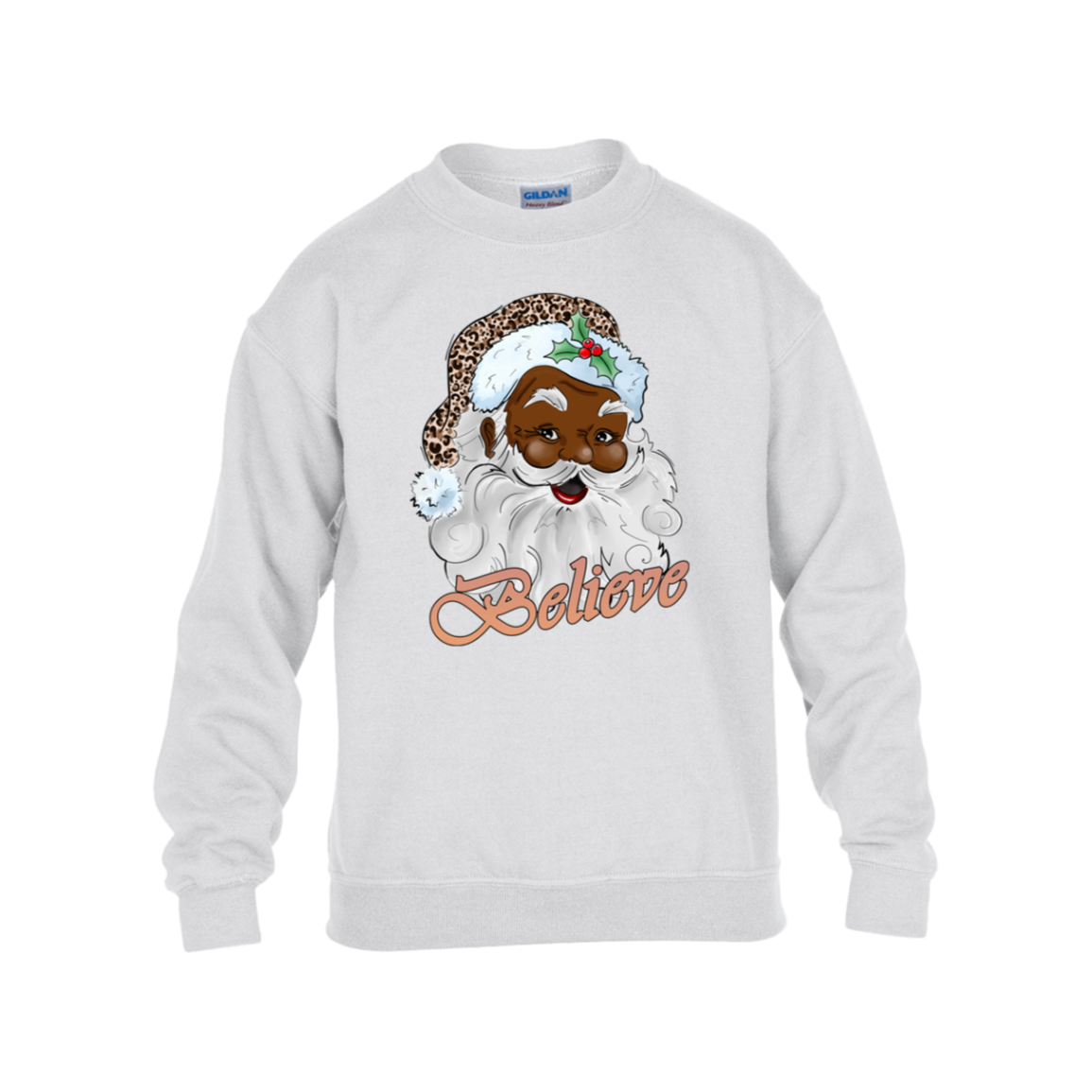 Christmas Santa "Believe" Holiday Sweatshirt