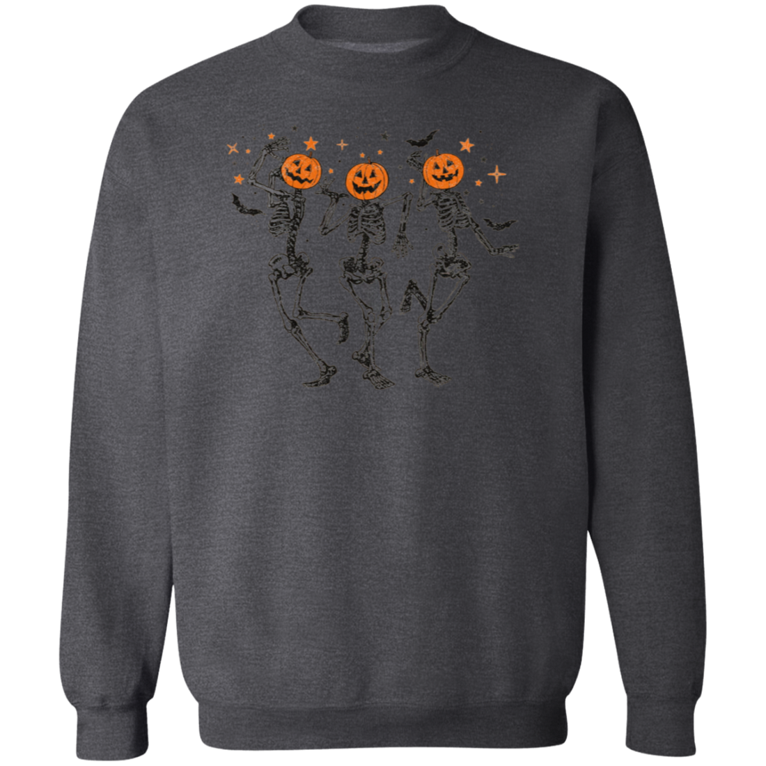 Funny Halloween Pumpkin Head Dancing Skeleton Sweatshirt, Halloween Gift Shirt, Halloween Party Costume