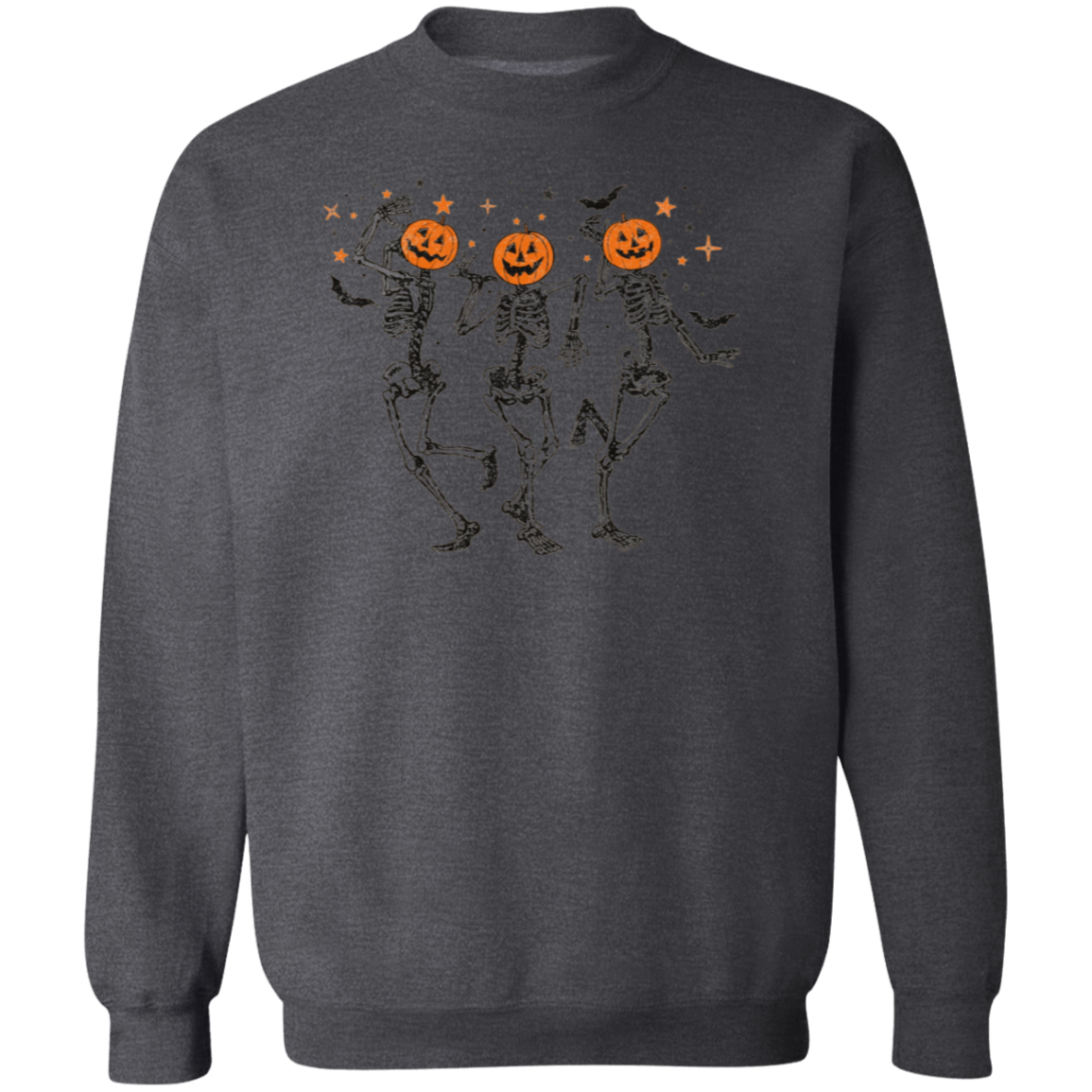 Funny Halloween Pumpkin Head Dancing Skeleton Sweatshirt, Halloween Gift Shirt, Halloween Party Costume