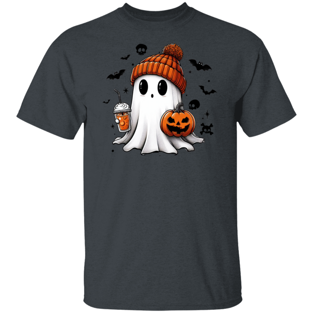 Halloween Cute Ghost T-Shirt Short Sleeve