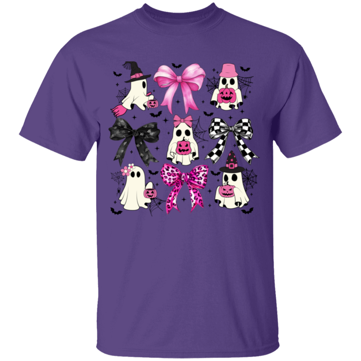 Coquette Halloween Shirt, Youth Cute Ghost Graphic T-Shirt!