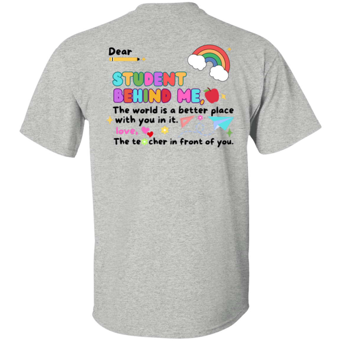 Personalized Teacher Back to School T-Shirt