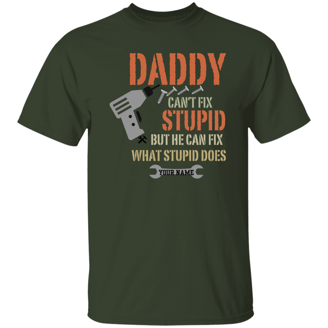To Dad Personalize "Daddy" T-Shirt