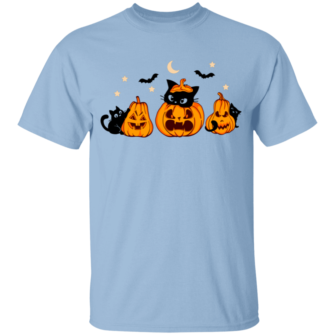 Halloween Cute Youth Black Cat/Pumpkin T-Shirt