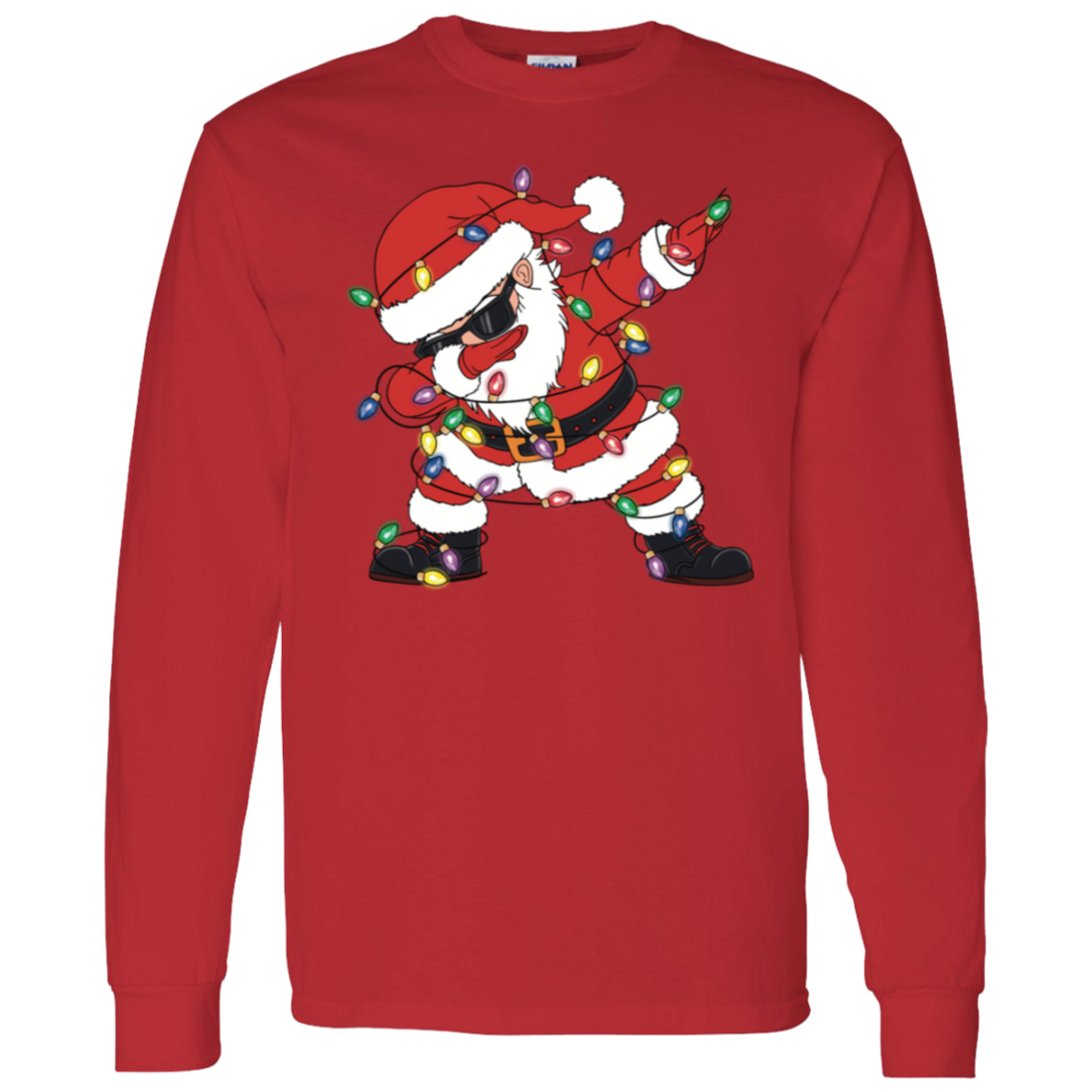 Funny Dabbing Santa Christmas Crewneck – Ugly Sweater Party Favorite Dabbing Christmas Santa!