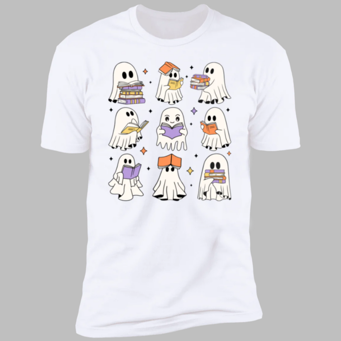 Retro Reading Ghost, Gift For Fall Lovers!