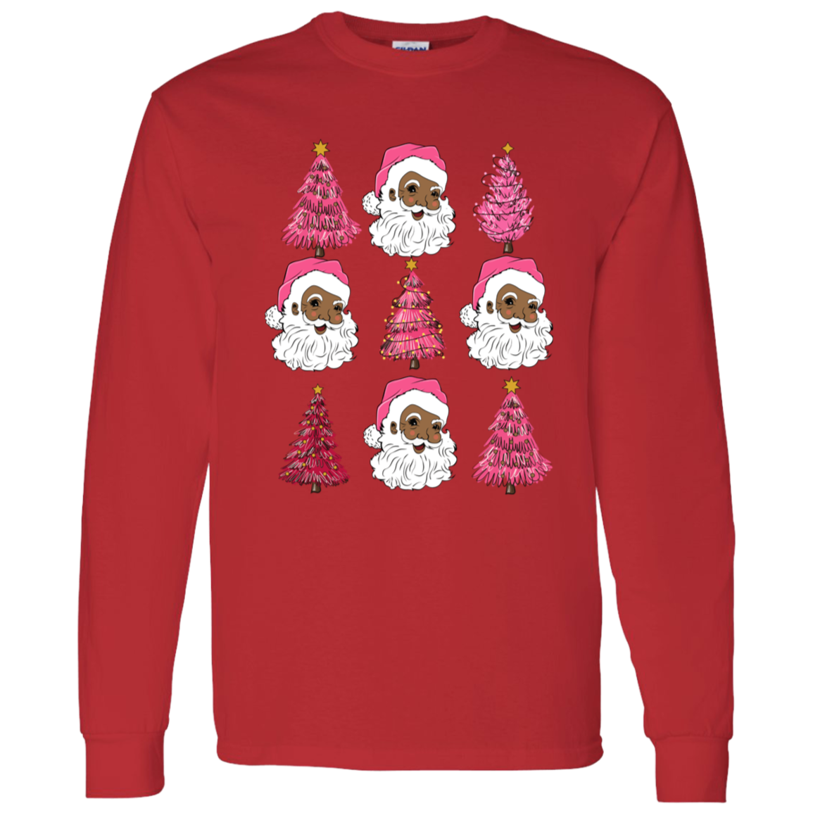 Christmas Santa Trees Holiday Apparel Shirt