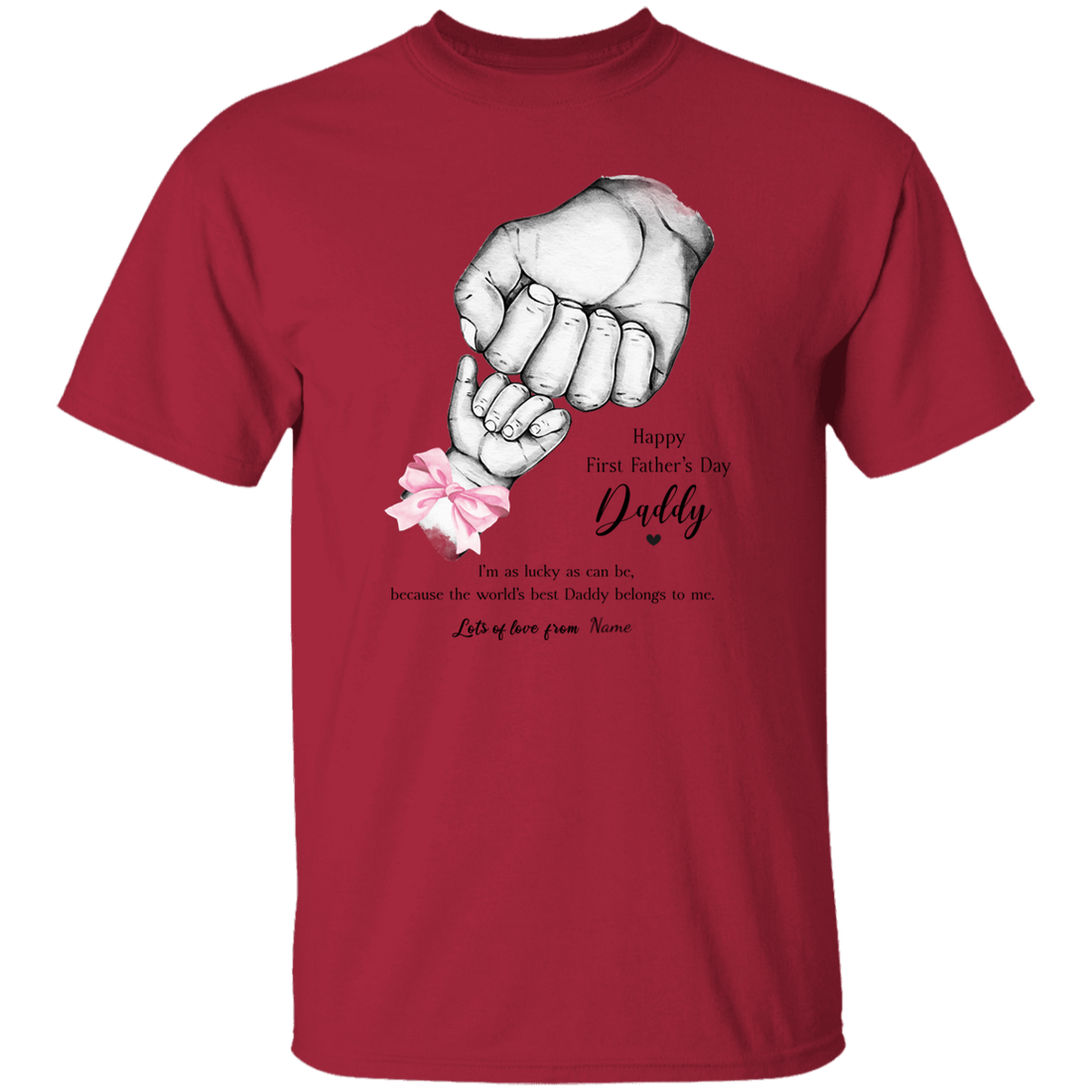 Personalized Daddy's First Father's Day Apparel