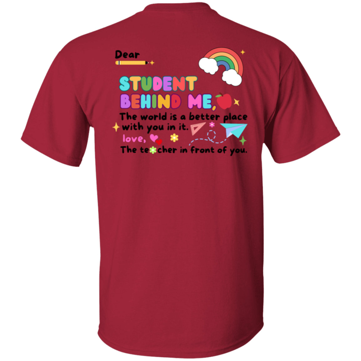 Personalized Teacher Back to School T-Shirt