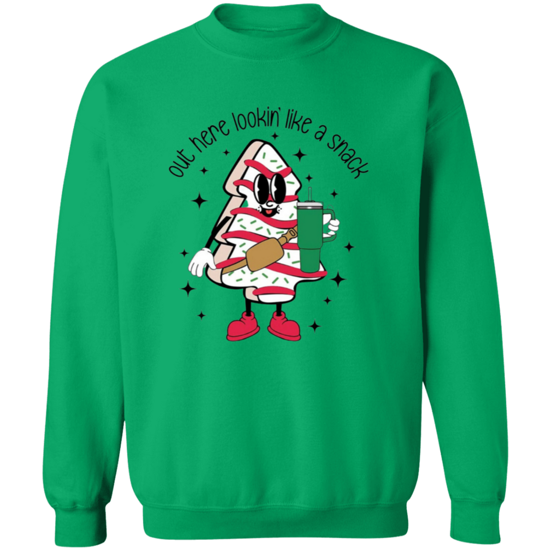 Christmas Graphic "Lookin' like a snack" Sweatshirt
