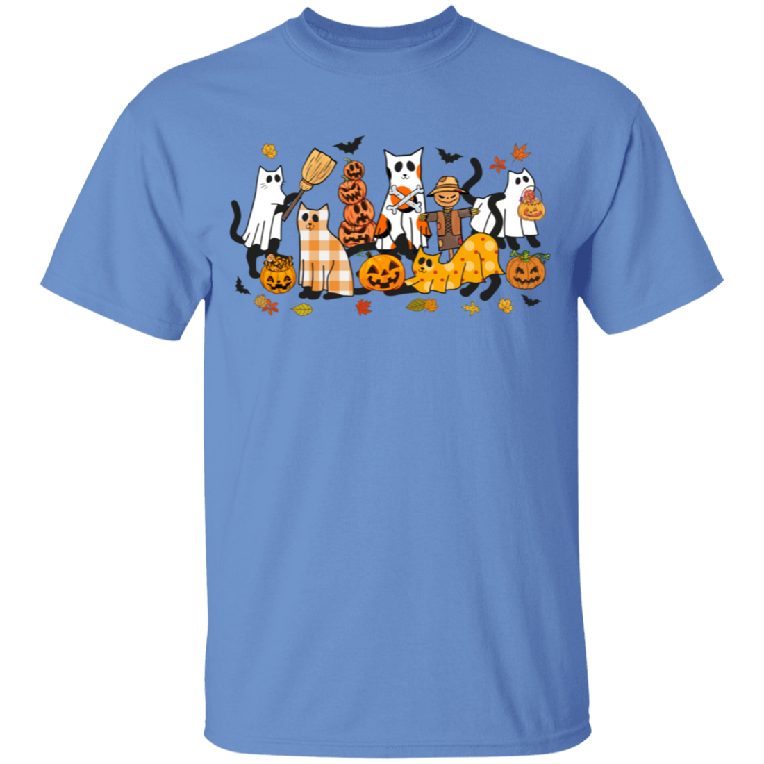 Halloween Ghost, Black Cats and Pumpkins Youth T-Shirts