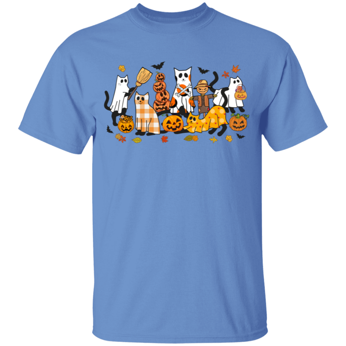 Halloween Ghost, Black Cats and Pumpkins Youth T-Shirts