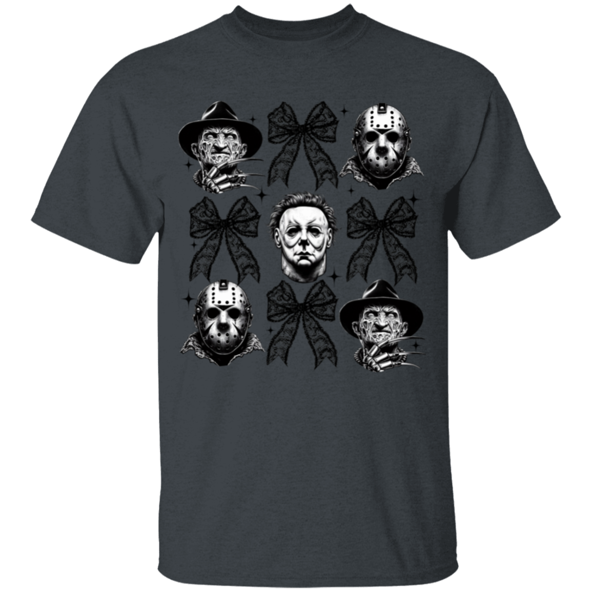 Halloween Coquette Horror Characters Youth T-Shirts!