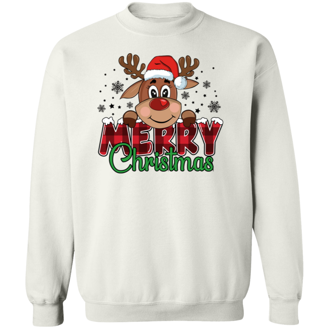 Funny Christmas Reindeer Adult Sweatshirt | Youth T-Shirt | Great Gift