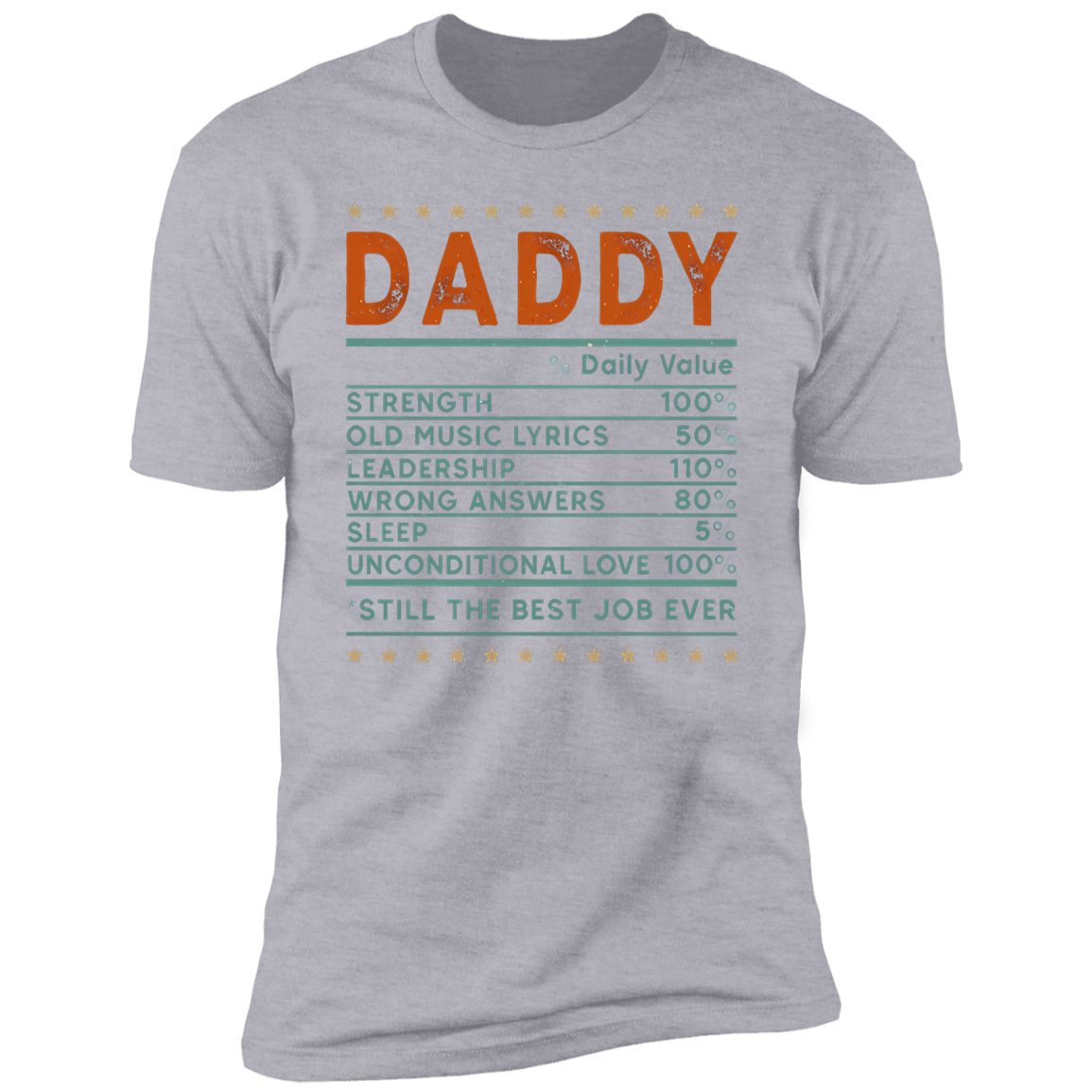 Daddy "Daily Value" Short Sleeve T-Shirt