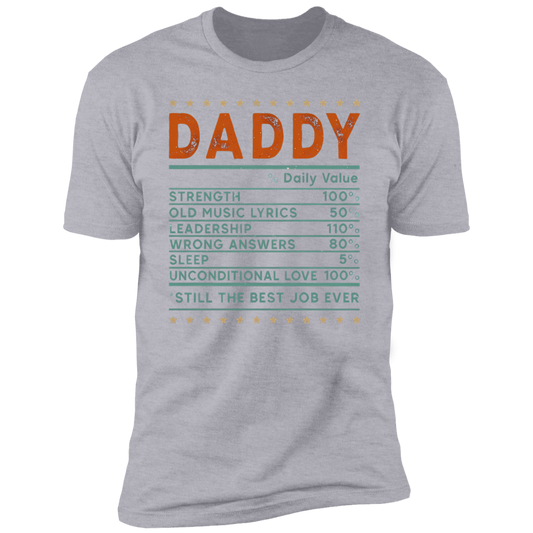 Daddy "Daily Value" Short Sleeve T-Shirt