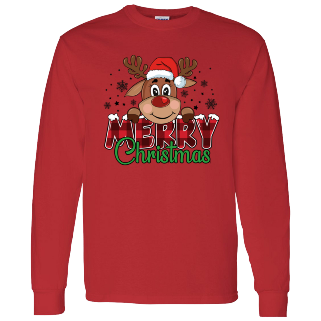 Funny Christmas Reindeer Adult Sweatshirt | Youth T-Shirt | Great Gift
