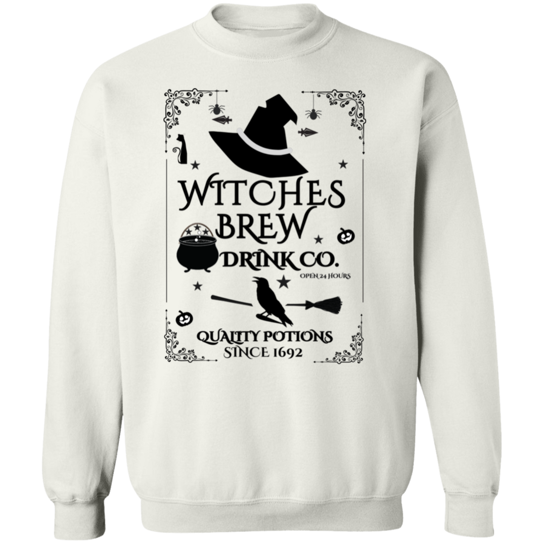 Halloween Witches Brew Drink Co. Pullover Sweatshirt and T-Shirt!