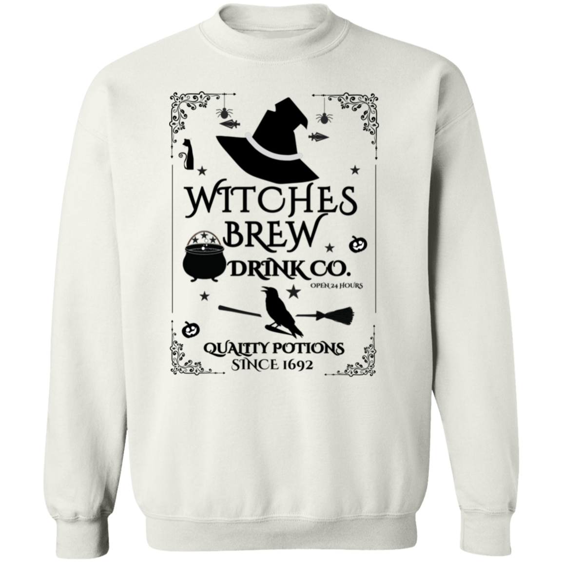 Halloween Witches Brew Drink Co. Pullover Sweatshirt and T-Shirt!