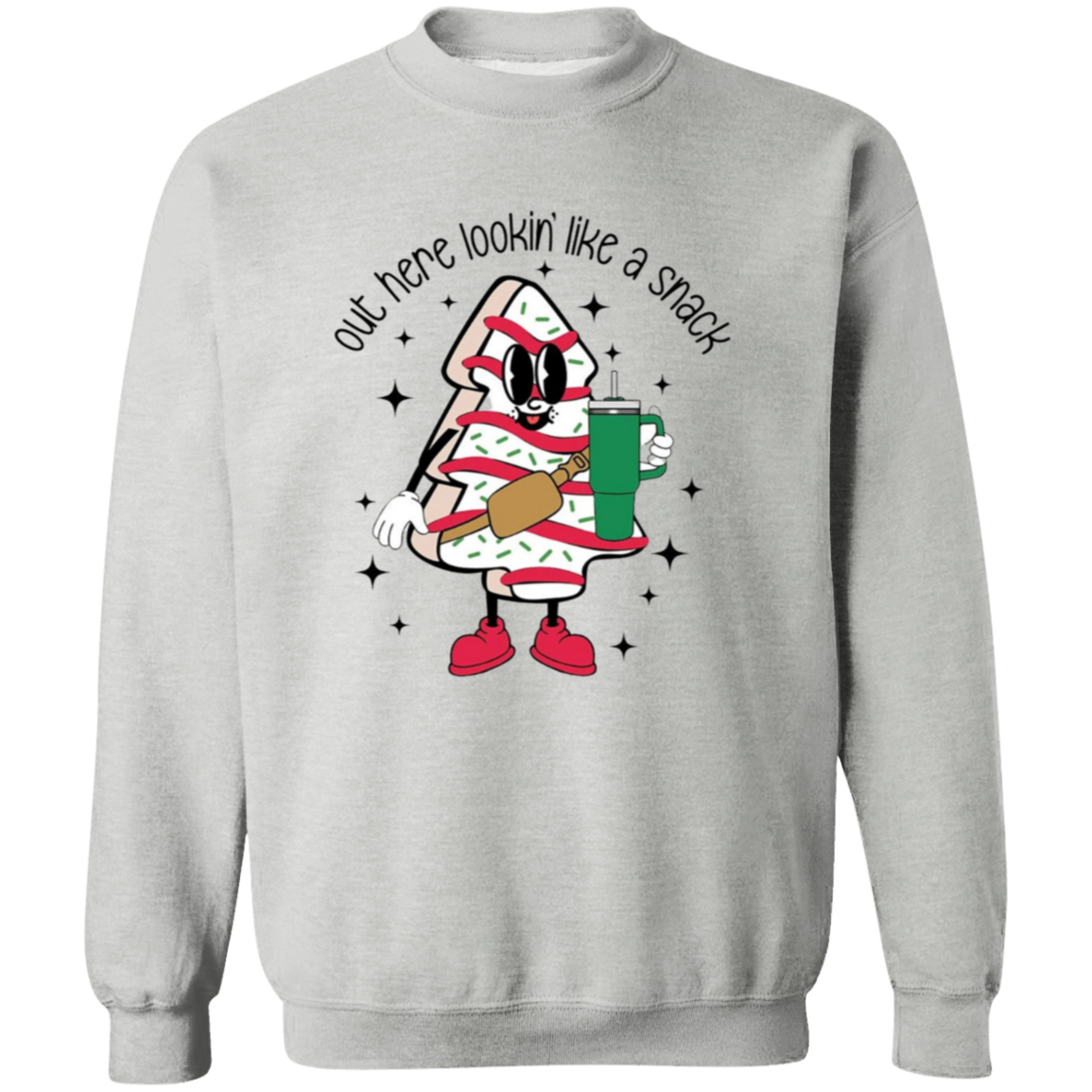 Christmas Graphic "Lookin' like a snack" Sweatshirt