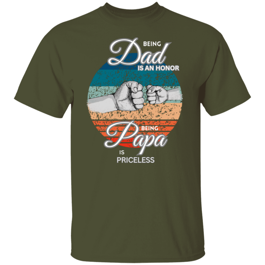 "Being Dad is an Honor" Short Sleeve T-Shirt