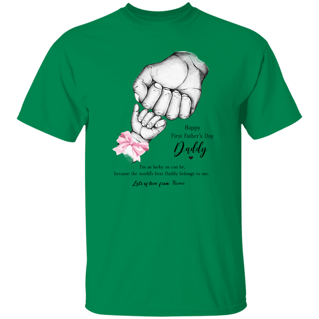 Personalized Daddy's First Father's Day Apparel