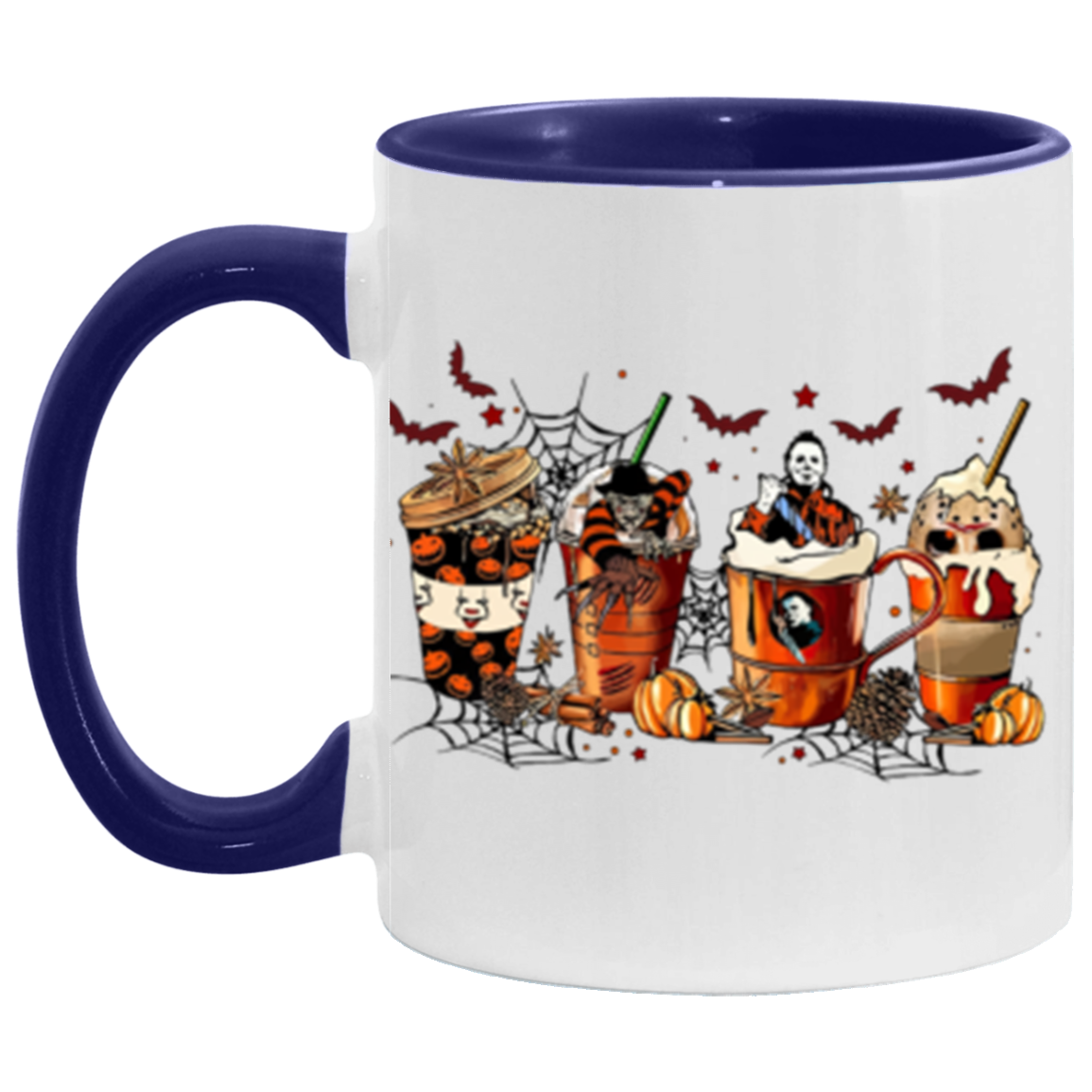 11oz Accent Halloween Mug,Horror Movie Mug!