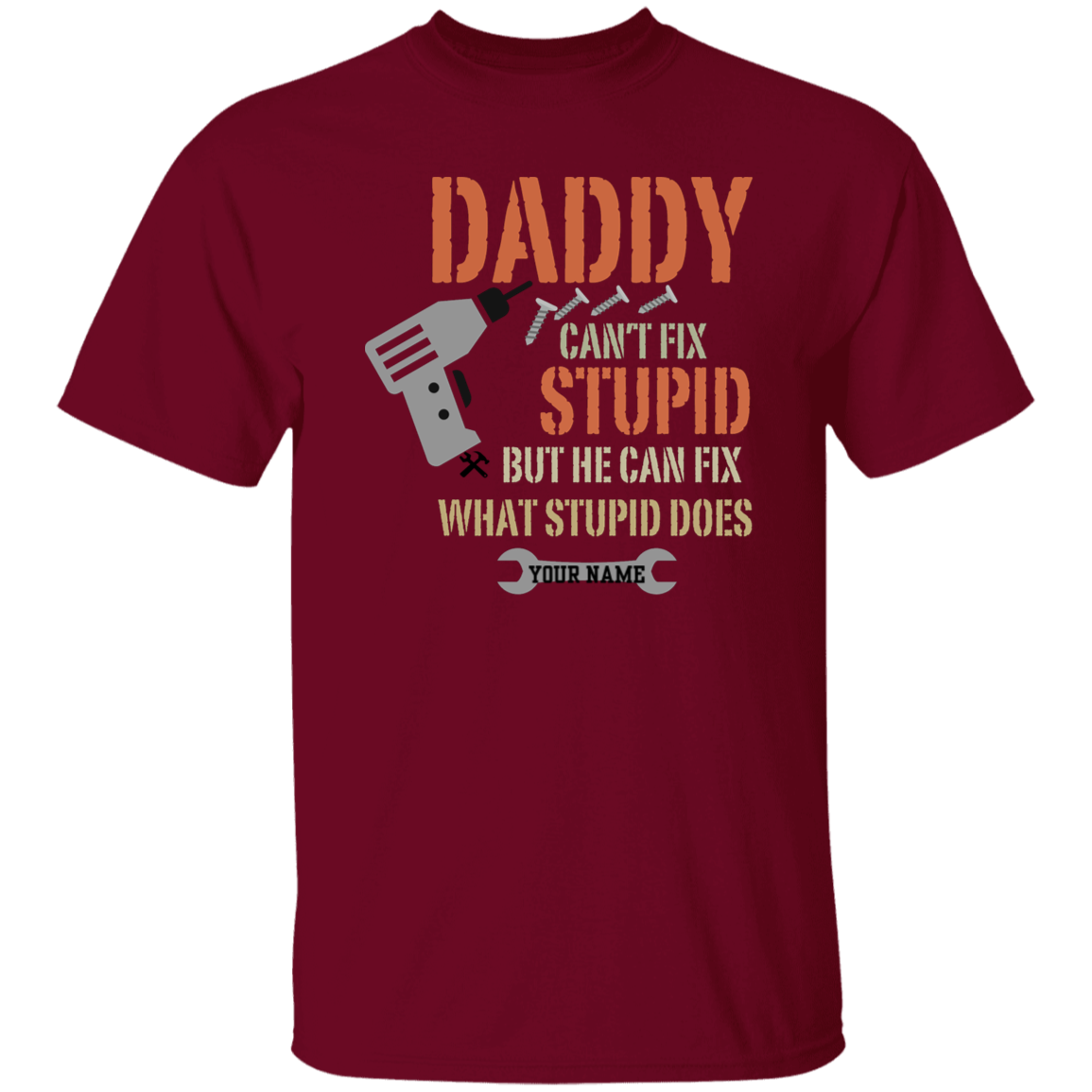 To Dad Personalize "Daddy" T-Shirt