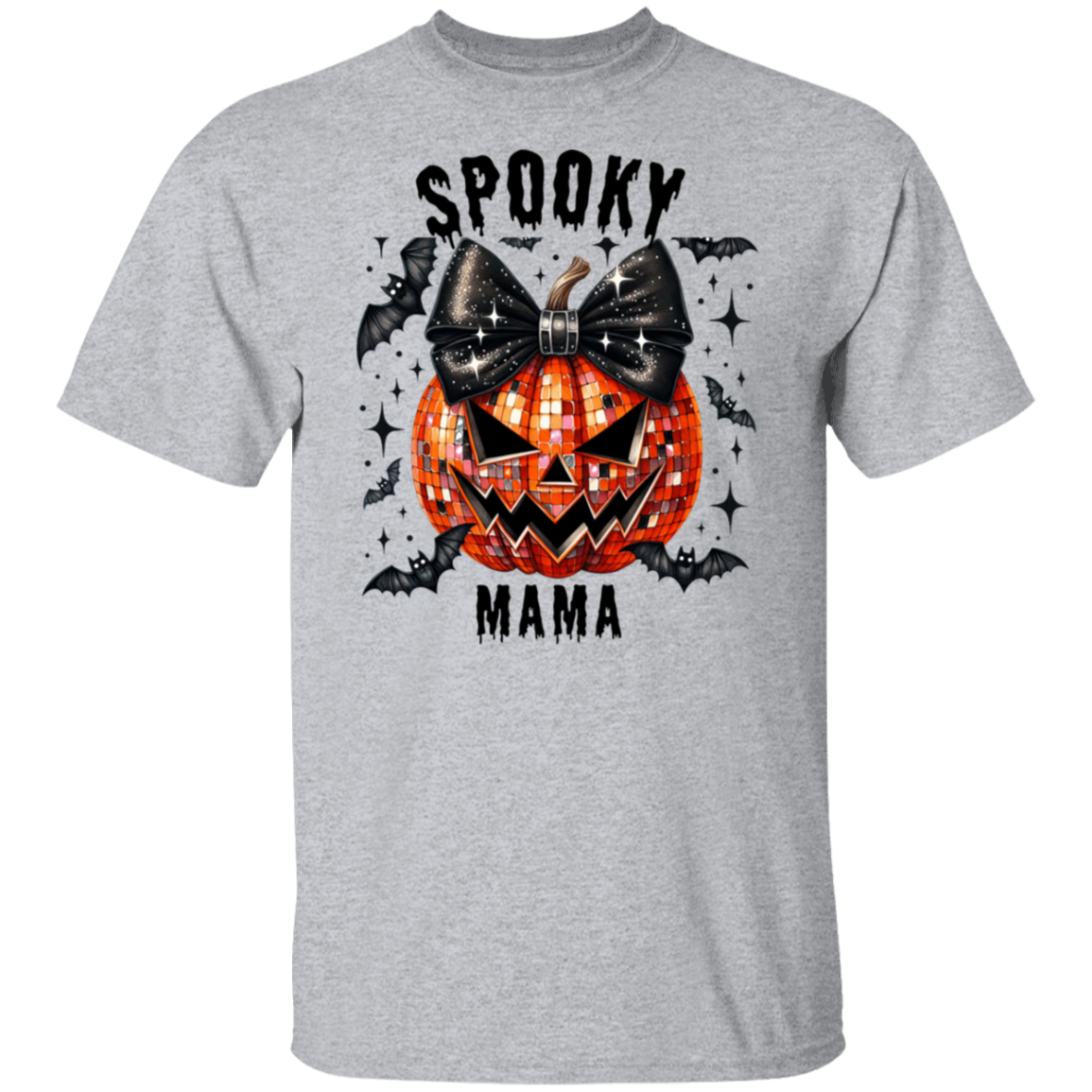 Halloween "Spooky Mama" Short Sleeve T-Shirt