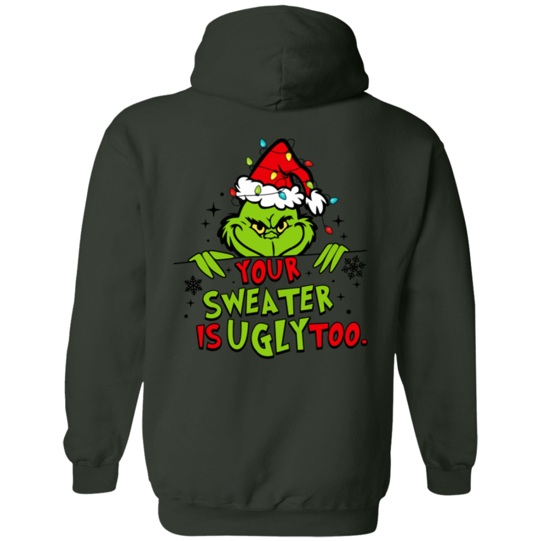 Grinch-Style “Ugly Sweater Roast” Holiday Hoodie Funny Christmas Sweatshirt/Hoodie
