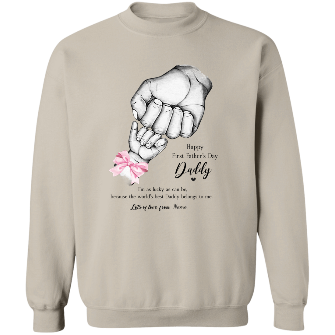 Personalized Daddy's First Father's Day Apparel