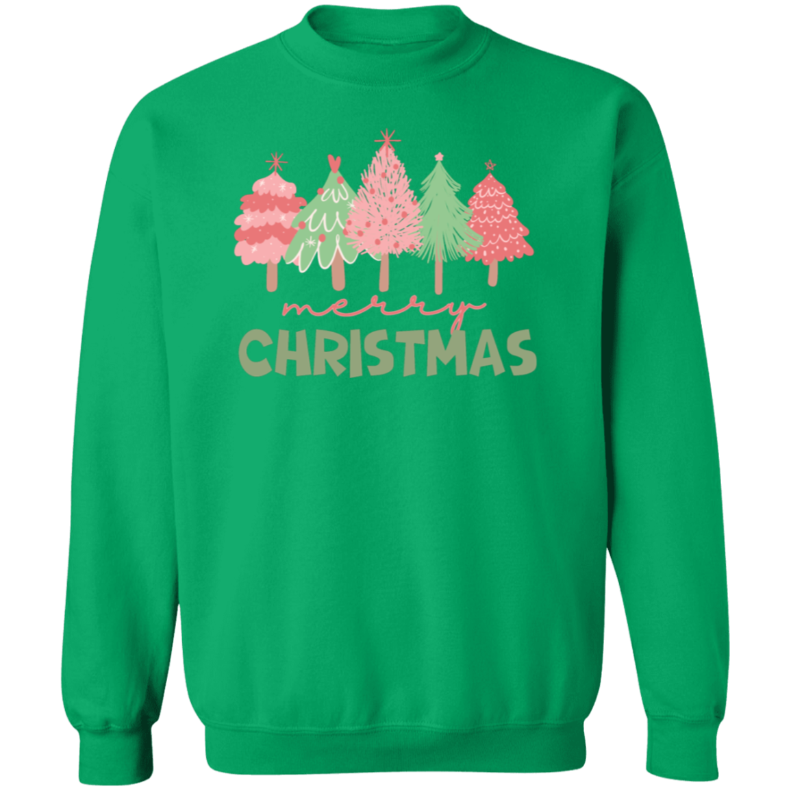 Pink Tree Christmas Sweatshirt |Cute Christmas Sweater