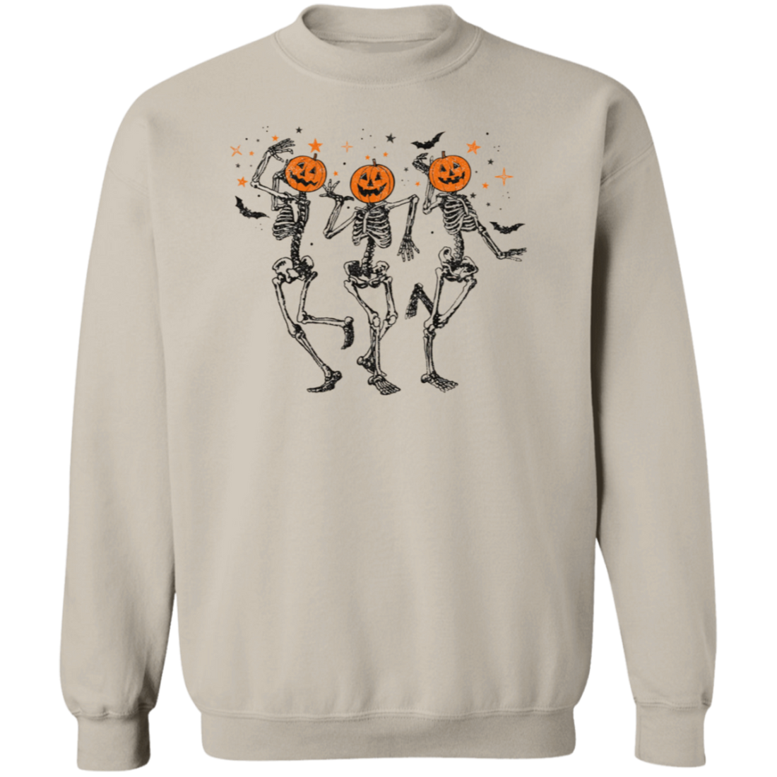 Funny Halloween Pumpkin Head Dancing Skeleton Sweatshirt, Halloween Gift Shirt, Halloween Party Costume
