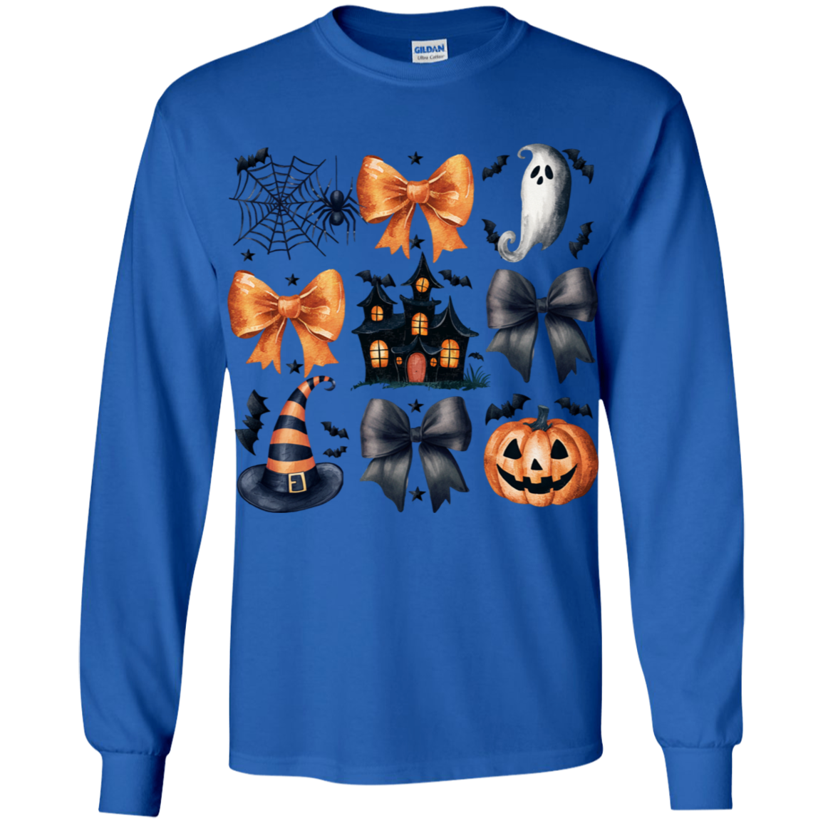 Halloween Coquette Bows, Ghosts and Pumpkins Youth T-Shirts!