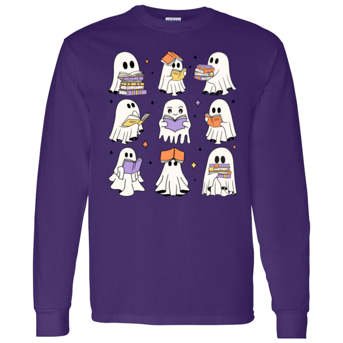Retro Reading Ghost, Gift For Fall Lovers!