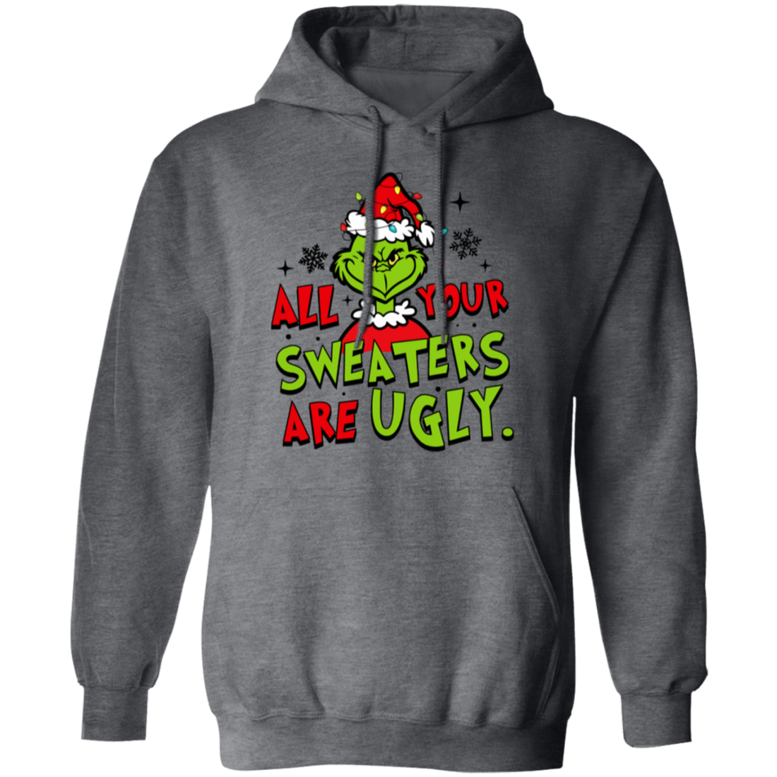 Grinch-Style “Ugly Sweater Roast” Holiday Hoodie Funny Christmas Sweatshirt/Hoodie