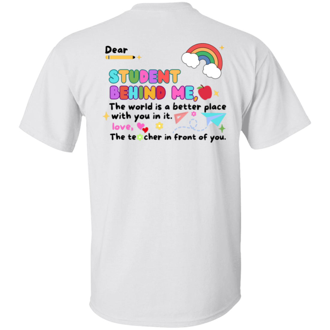 Personalized Teacher Back to School T-Shirt