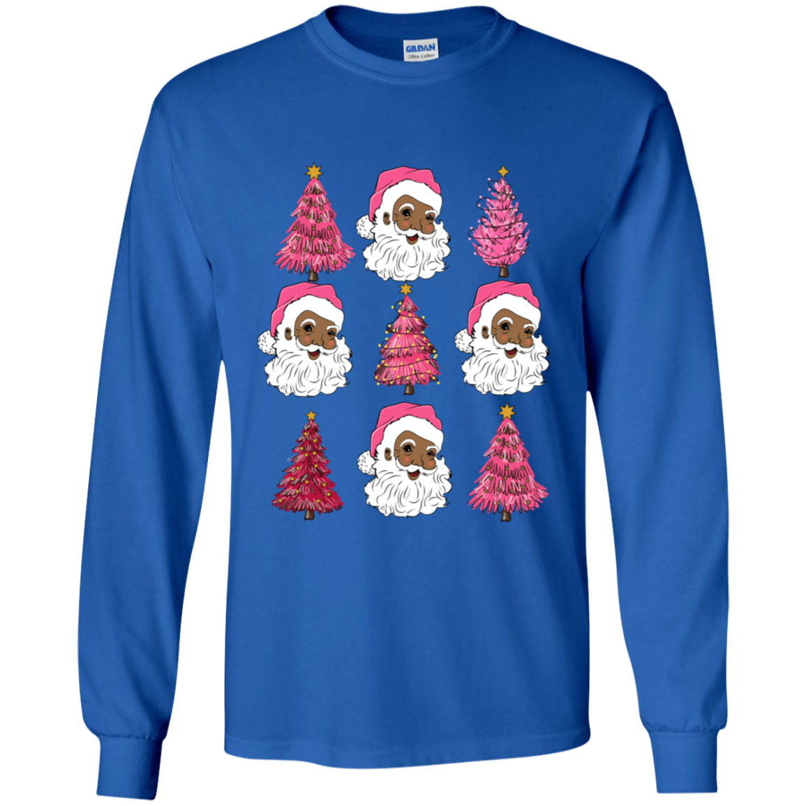 Christmas Santa Trees Holiday Apparel Shirt