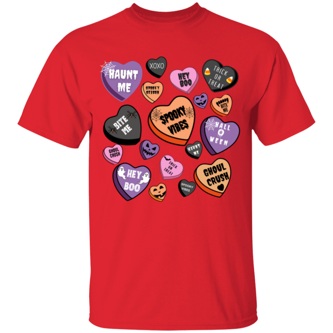 Cute Youth Halloween Heart T-Shirt | Great Gift for Halloween!