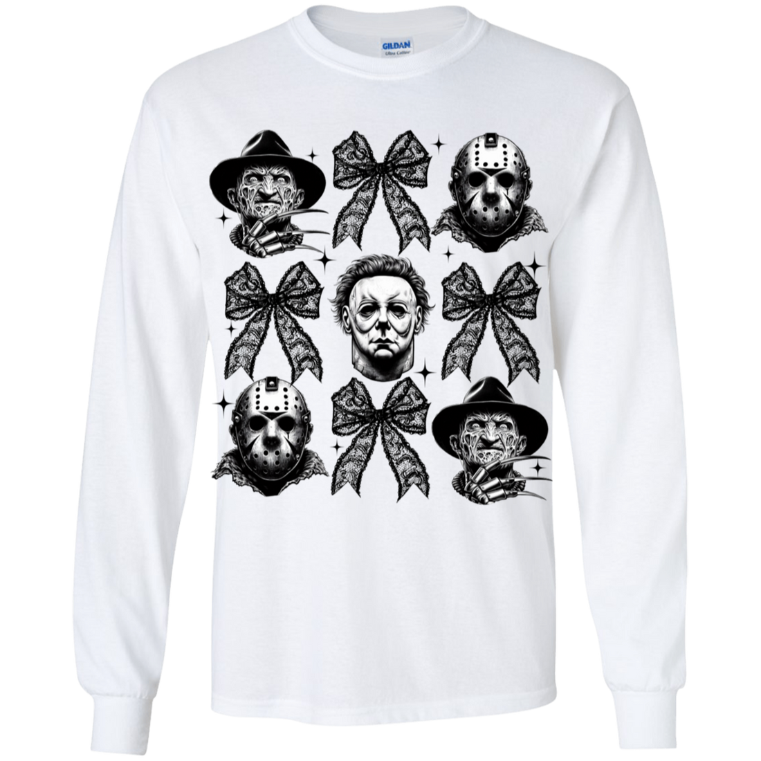 Halloween Coquette Horror Characters Youth T-Shirts!
