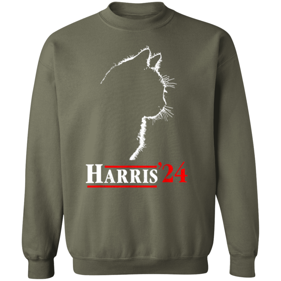 Cat Ladies for Harris  Crewneck Pullover Sweatshirt