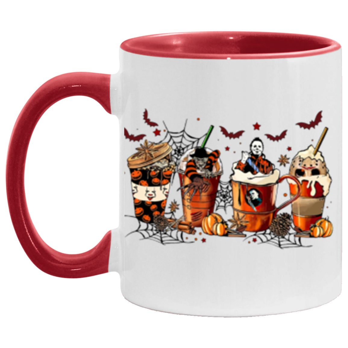 11oz Accent Halloween Mug,Horror Movie Mug!