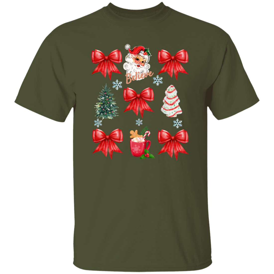 Coquette Bow Sweatshirt, Cute Red Ribbon Santa Sweatshirt