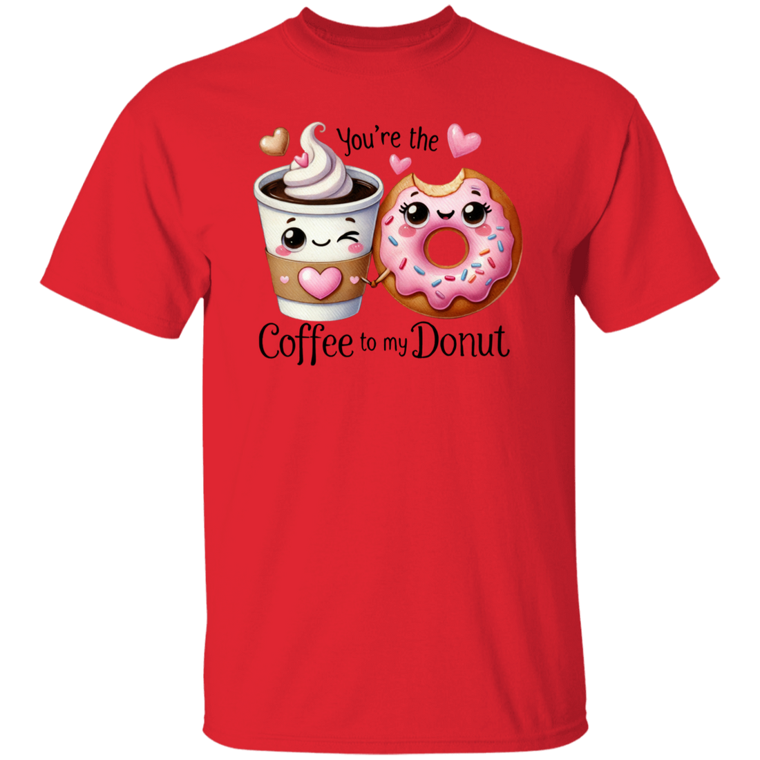 Funny Valentine "Coffee to my Donut" S/L T-Shirt