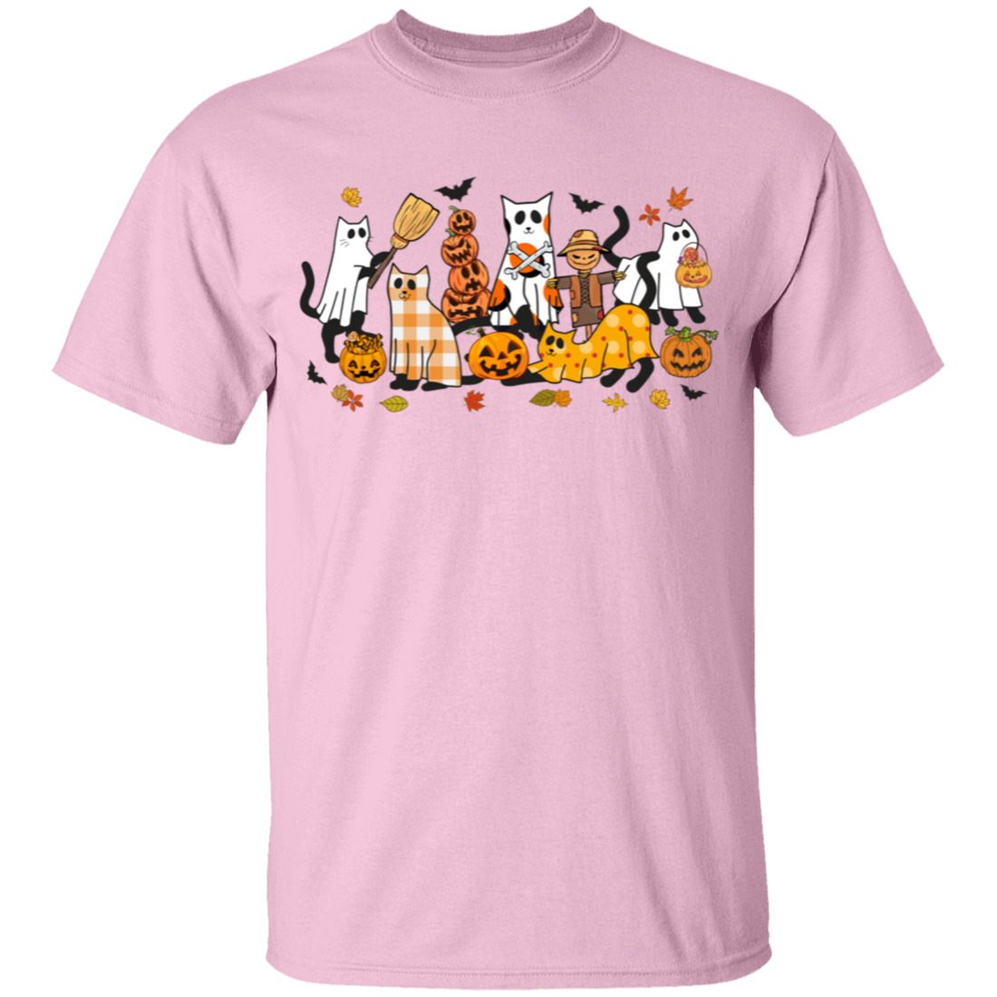 Halloween Ghost, Black Cats and Pumpkins Youth T-Shirts