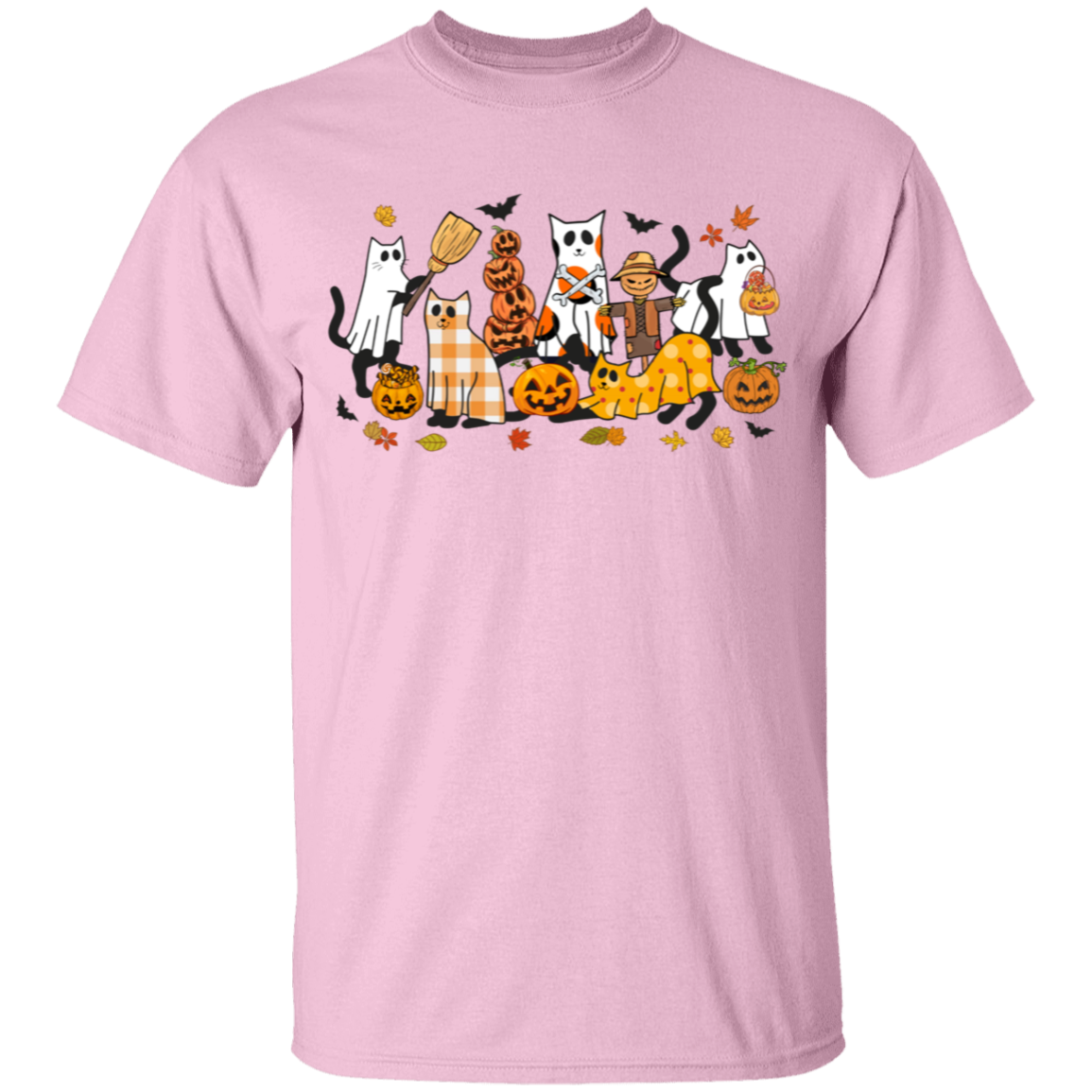 Halloween Ghost, Black Cats and Pumpkins Youth T-Shirts