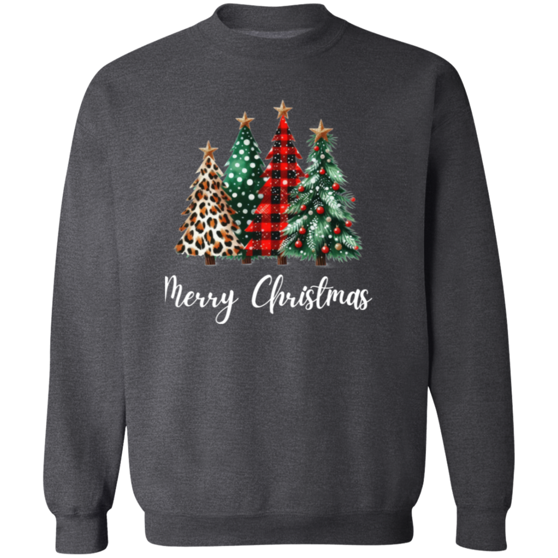 Christmas Tree Graphic Pullover Sweatshirt