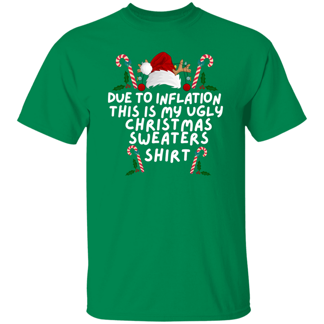 Funny Christmas Sweatshirt – “This Is My Ugly Sweater (Inflation Edition)”