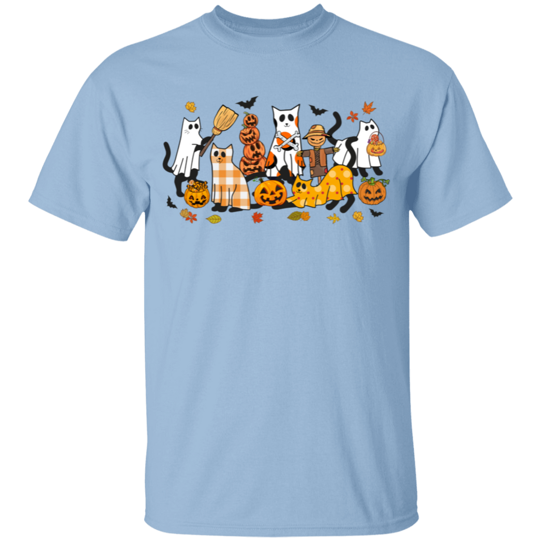 Halloween Ghost, Black Cats and Pumpkins Youth T-Shirts